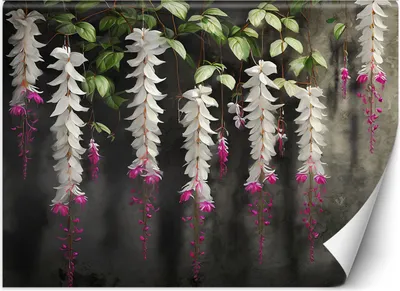 Produktbild von Vlies fototapete Blumen Betonbotanik 150x105 cm Feeby Bunt inkl. Kleber einfache Montage
