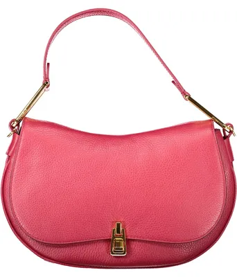 Produktbild von Stilvolle Rote Damenhandtasche mit Drehverschluss und Innentaschen