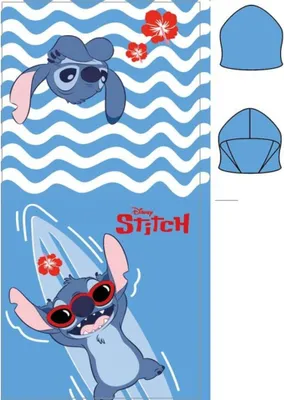 Obrázek produktu pro Lilo and Stitch Lazy Lagoon plážové pončo 55x110 cm