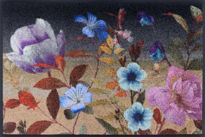Produktbild von Fußmatte wash+dry Design Midnight Blooms 50x75 cm