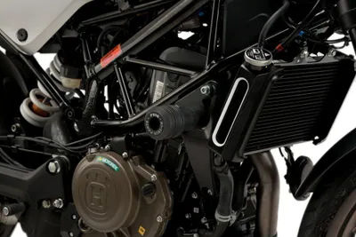 Zdjęcie produktu dla PUIG 20576N crash pady ramy Vintage 2.0 pasują do HUSQVARNA SVARTPILEN 401 Czarny