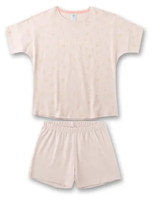 Produktbild von Sanetta Mädchen-Schlafanzug rosa | Gemütlicher Kinderpyjama