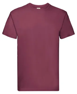 Zdjęcie produktu dla Koszulka męska, krótki rękaw - FOL SUPER PREMIUM - burgundy - rozmiar M