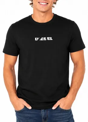 Produktbild von Diesel T-JUST 250231 OFF Herren T-Shirt Kurzarm Schwarz