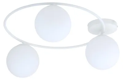 Productafbeelding van Hanglamp Sopra van wit staal en opaalglas