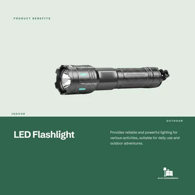 Productafbeelding van In- en outdoor zaklamp - LED - 100.000 lumen - Waterdicht
