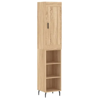Immagine prodotto di Credenza Rovere Sonoma 34,5x34x180 cm in Legno Multistrato