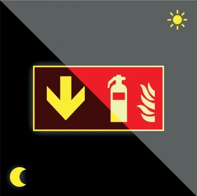 Produktbild von Schild | PERMALIGHT power langnachleuchtend Brandschutzzeichen Feuerlöscher u...