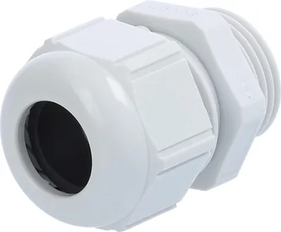 Immagine prodotto di Raccordo filettato M20x1,5, modello SKU-M20, realizzato in poliammide (PA), lunghezza filettatura 9,0 mm - confezione da 1 pezzo