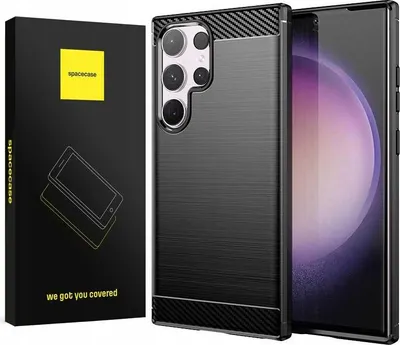 Image de Coque SPACECASE Carbon pour Galaxy S24 Ultra noir
