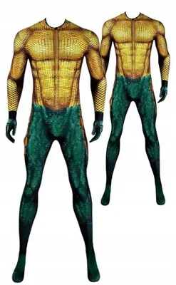 Produktbild von Hopki Aquaman Cosplay Kostüm Superheld Verkleidung Gr. XS/S