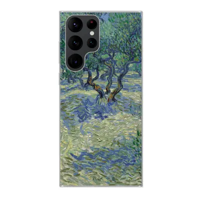 Produktbild von MuchoWow® Handyhülle Schutzhülle Hülle für Samsung Galaxy S22 Ultra Der Olivenhain - Vincent van Gogh Silikon Softcase Handy Hülle - Abbildung