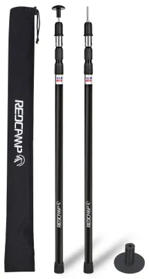 Image de Bâtons télescopiques en aluminium pour camping, lot de 2
