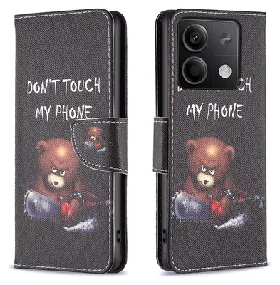 Obrázek produktu pro Pro Xiaomi Redmi Note 13 Umělá kůže Book Mobilní telefon Pouzdro Motiv 6 Obal Pouzdra Ochrana