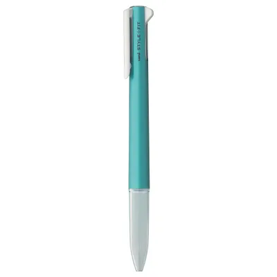 Produktbild von Uni Mitsubishi Pencil Style Fit Multifunktionsstift-Gehäuse - 3 Farben - Metallic-Blau