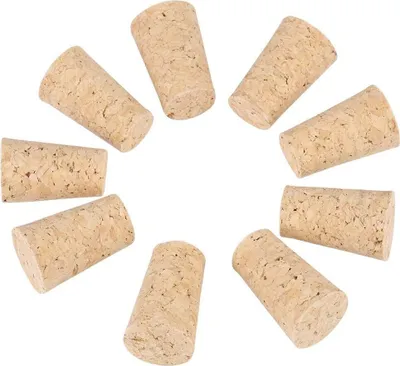 Produktbild von 100 Stück Premium Korken,Weinkorken, Natürliche Weiche Holzkorken Handwerk Ersatzkorken für Wein und Bier 21*40mm