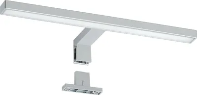Produktbild von Oktaplex LED Klemmleuchte 2 in 1 Spiegellampe IP44 Chrom kaltweiß 6500K Schminklicht Schrankleuchte 230 V