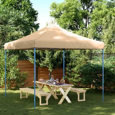 Zdjęcie produktu dla Maison Exclusive – składany namiot imprezowy typu pop-up, beżowy, 292 x 292 x 315 cm