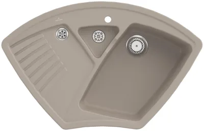 Produktbild von Villeroy & Boch Keramikspüle 672901AM, Arena Eck Eckspüle - inkl.