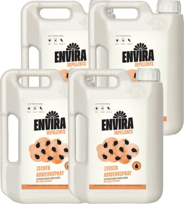 Produktbild von Envira Zecken Abwehrspray im Vorteilspack 4x2L