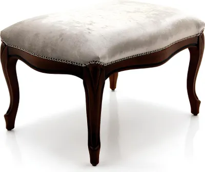 Image de Ottomane Assise Chaise Rembourrée Pufa Bleu Nouveau Design Coussin Tabouret de Pied