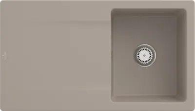 Produktbild von Villeroy & Boch Keramikspüle 333501AM, Siluet 50 Einbauspüle - inkl.
