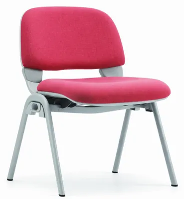 Zdjęcie produktu dla Krzesło seminarowe z czerwonym siedziskiem i ergonomicznym oparciem