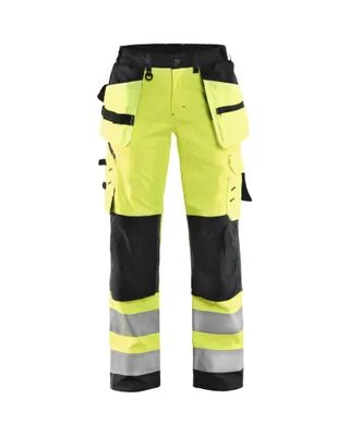 Produktbild von Blakläder Damen High Vis Softshell Bundhose 7167 2517  in div. Farben, Farbe:gelb/schwarz, Größe:38