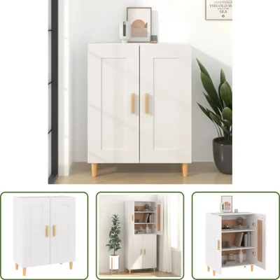 Obrázek produktu pro The Living Store Příborník bílý 69,5x34x90 cm Materiál na bázi dřeva