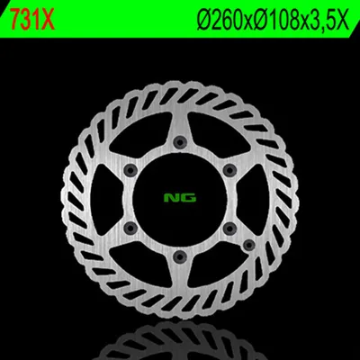Obrázok produktu pre NG BRAKES Bremsscheibe Wave starr