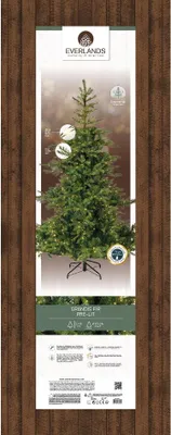Productafbeelding van Grandis Fir kunstkerstboom groen met verlichting H270 cm D172 cm Everlands