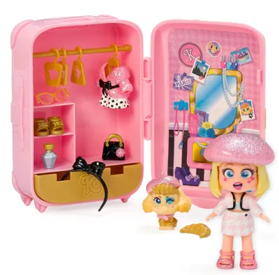 Zdjęcie produktu dla Walizka KookyLoo Elle mini lalka mini figurka zwierzątko Magic Box