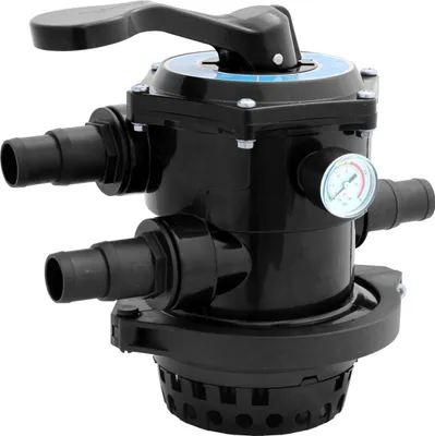 Produktbild von Trend Pool 6 Wege Top Mount Ventil | schwarz | Set komplett