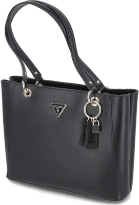 Produktbild von Guess Damen Schultertasche/ Shopper NOELLE Schwarz Kunstleder-