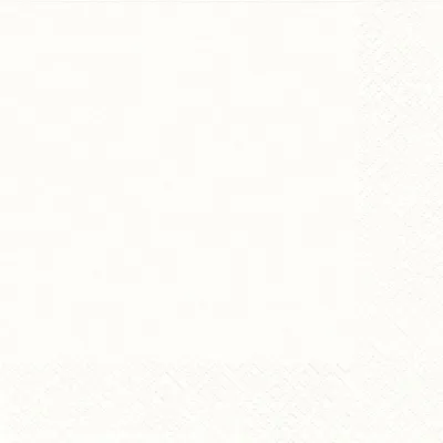 Produktbild von Braun & Company Servietten Motiv uni weiß 33 x 33 cm - 20er Pack