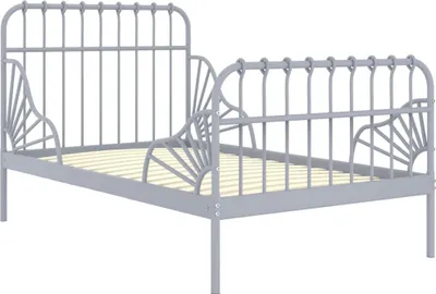 Produktbild von vidaXL Ausziehbett Grau Metall 80x130/200 cm