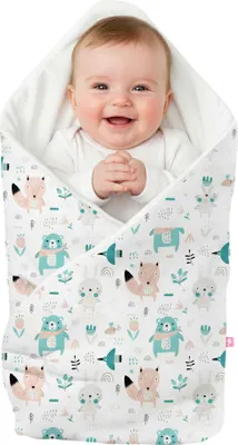Produktbild von 75x75cm Babytragetuch - Pastellfarbene Tiere