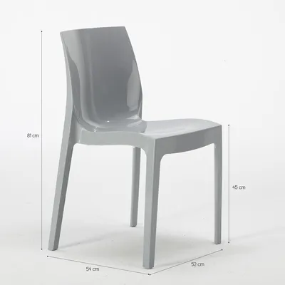 Produktbild von 18 Ice Grand Soleil Stühle aus Polypropylen für Restaurants und Bars Stock - Beige