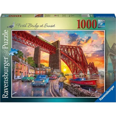 Obrázek produktu pro Puzzle - Forth Bridge při západu slunce 1000 dílků