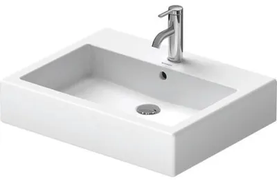 Productafbeelding van Duravit wastafel Vero, breedte 60 cm, 1 gat voor kraan, wit, artikelnummer 454600000