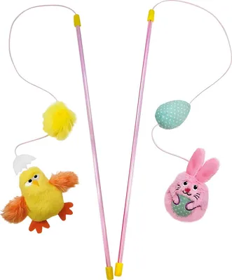 Produktbild von Nobby Katzenangel Ostern Hase/Küken