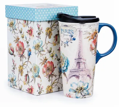Image de Solidchoice - Mug en céramique avec couvercle et boîte cadeau