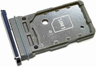 Produktbild von Dual Simkartenhalter passend für Samsung Galaxy S21 Ultra 5G (SM-G998B/DS), Originalersatz, Phantom Titanium