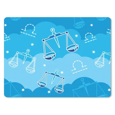 Produktbild von MuchoWow® Mauspad Mousepad Waage - Muster - Tierkreiszeichen 23x19 cm - Mousepads - Maus Mat - Pad - Mausunterlage - Schreibtischunterlage - Mauspad
