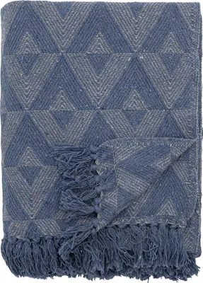 Produktbild von Udine Decke, Blue, Recycelte Baumwolle