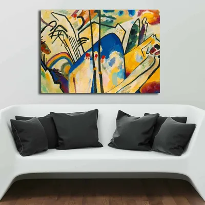 Produktbild von Wallity, 70100KANDINSKY007- VSL1142, Bunt, Leinwandbilder, 70 x 100 cm, 100% Leinwand