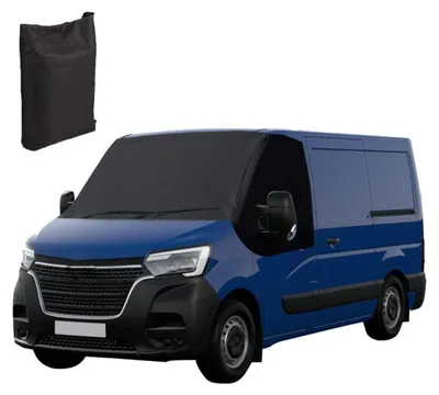Immagine prodotto di Copertura per parabrezza, colore nero, compatibile con Renault Master/Opel Movano/Nissan NV400 dal 2010 al 2023