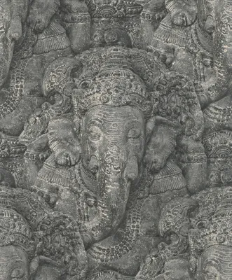Obrázok produktu pre Rasch tapety Crispy Paper black Ganesha 525502