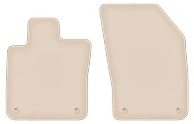 Produktbild von DURBAN Beige Velours-Fußmatten vorne für Volvo V60 II Kombi, Limousine (2018-)
