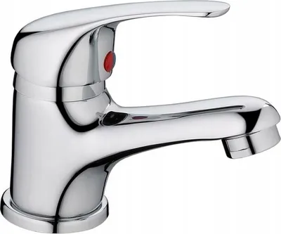 A close-up studio shot of a chrome faucet against a white background.